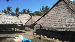 Belasan rumah. seluruhannya masih berupa rumah kuno dengan bahan bambu dan atap ilalang. 