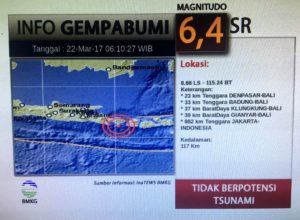 Gempa 6,4 SR Guncang Bali dan NTB