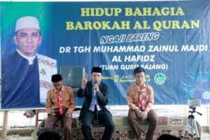 Kata TGB, Besar Pahalanya Mendidik Generasi Muda Sebagai Tahfidz Al Quran