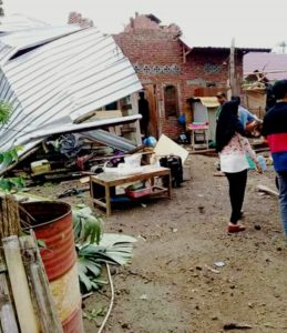 Desa Mujur, Lombok Tengah,  Diterjang Puting Beliung