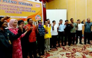 Empat Paslon Gubernur dan Wakil Gubernur Ditetapkan Berlaga Di Pilgub NTB 2018