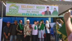 Sitti Rohmi Sambangi Posko Mudik Zul Rohmi-Fiddin 