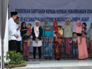 Korban Penambangan Di Sekotong Dapat Santunan Dari Mensos