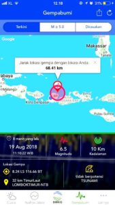 Gempa Susulan  6,5 SR, Tapi Dilaporkan Tidak Ada Korban