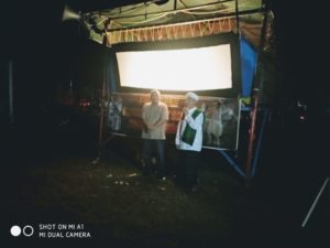 Kampanyekan Pemilu  Damai, HBK gelar Nobar Wayang di Lapangan Tanjung – KLU