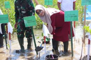 Ketua TP. PKK NTB Hadiri Gerakan Perempuan Peduli Mangrove