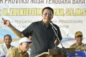 Gubernur Zul Bersama Jajaran Kepala OPD Tinjau Bendungan Di Lunyuk