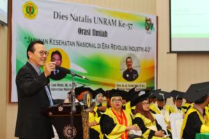 Dies Natalis Unram Ke-57, Undang Dirut BPJS Kesehatan Orasi Ilmiah Jamkesnas