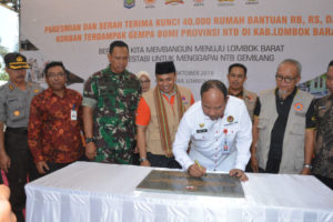 40 Ribu Rumah Tahan Gempa Diserahkan Untuk Korban Gempa NTB