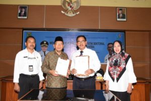 Sekda Teken MoU Membangun Kualitas Data Statistik Sektoral