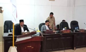 Rapat Paripurna Penetapan Propemperda 2020, Dihadiri Wabup Sarifudin