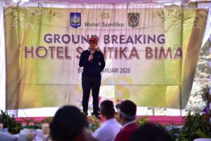 Gubernur Letakkan Batu Pertama Hotel Santika Bima