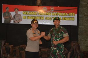 Kapolda NTB Yang Baru Siaturahmi Ke Makorem 162/WB