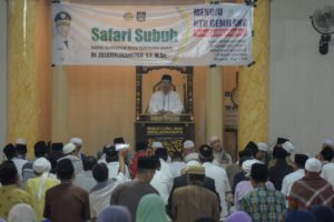 Safari Subuh, Gubernur Ajak Pemuda Lombok Tengah Jadi Pengusaha