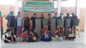 Dansatgas Serahkan Bantuan Ke Masjid Di Lokasi TMMD 107