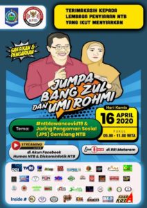 Agenda ‘Jumpa Bang Zul dan Umi Rohmi’ (Jangzulmi) Digelar Melalui Daring