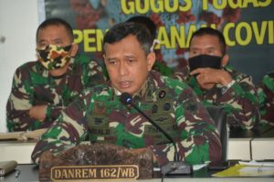 Danrem Instruksikan Kodim Jajaran Tingkatkan Segala Upaya Cegah Covid