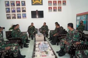 Danrem 162/WB Terima Kunjungan Danlanal Mataram