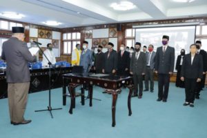 Ratusan Pejabat Pemprov NTB Dilantik Secara Daring