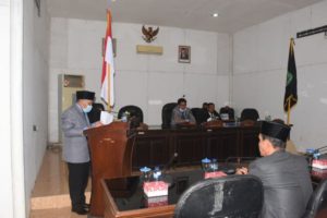 Bupati Lombok Utara Sampaikan Raperda Pertanggungjawaban Pelaksanaan APBD 2019