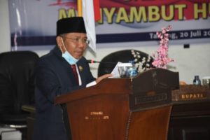 Bupati Najmul Akhyar Jelaskan Penanganan Pandemi Covid-19, Saat Sidang Paripurna Istimewa