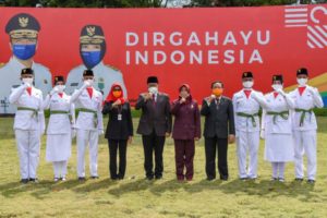 Pengukuhan Paskibraka NTB Berlangsung Khidmat, Sekda Jadi Pembina Upacara