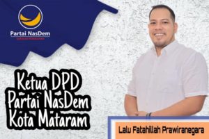 Lalu Fatahillah Resmi Nakhodai NasDem Kota Mataram