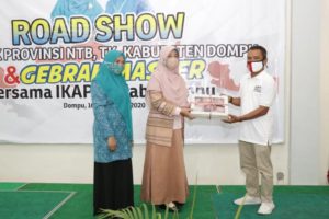 Kuatkan Protokol Covid-19, TP. PKK NTB Gelar “Gebrak Masker” di Pulau Sumbawa