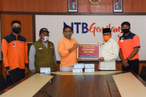 Bantuan 50 Ribu Lembar Masker dari Provinsi Henan untuk Provinsi NTB