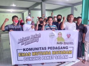 Komunitas Pedagang Mutiara  Mataram Siap Menangkan Selly-Manan