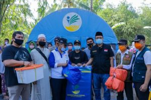 Kebakaran di Sigar Penjalin, Gubernur Salurkan Bantuan