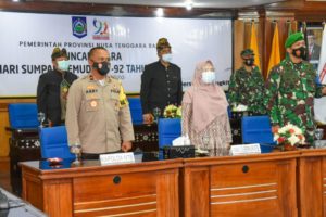 Wagub Bersama Forkopimda Ikuti Peringatan Sumpah Pemuda Secara Virtual