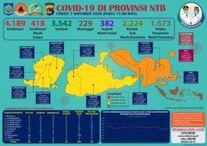 UPDATE Covid-19: Hari Sabtu, 07 Nopember 2020, Bertambah  46 Pasien Positif Covid-19, Pasien Sembuh 61 Orang, Kasus Kematian 2 (Dua) Orang