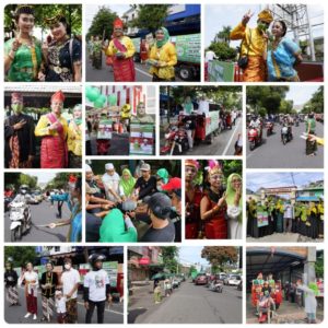 Meriah dan Berwarna, Pawai Budaya Tutup Kampanye SALAM di Kota Mataram