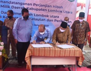 Pemda KLU Hibahkan Barang Milik Daerah kepada Kementerian Kelautan dan Perikanan