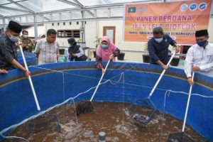 Wagub Beharap, Keberhasilan Budidaya Ikan Darat Ponpes Darul Abidin Bisa Ditularkan ke Pospes Lain