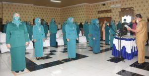 Pelantikan TP PKK KLU, Pengurus Baru Diminta Bantu Wujudkan Visi-Misi Pemda