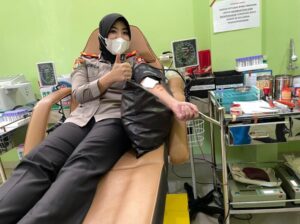 Kompol Veronica Ajak Masyarakat Donor Darah