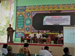 Jamaah Calon Haji KLU Ikuti Sosialisasi KMA 660