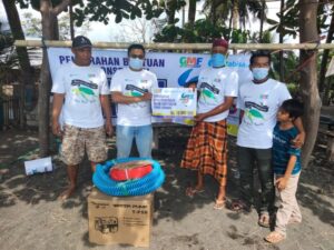 Penangkaran Penyu di Lombok Utara Dapat Bantuan Mesin Air