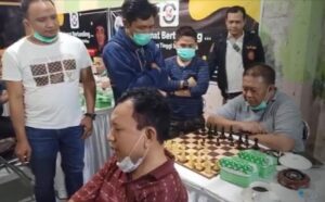 Peragaan Catur Buta di Final Turnamen Catur Mi6