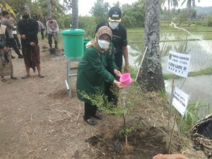 aksi peduli lingkungan ditandai dengan penanaman pohon