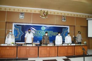 Bupati Djphan saat pelantikan pengurus MUI  KLU