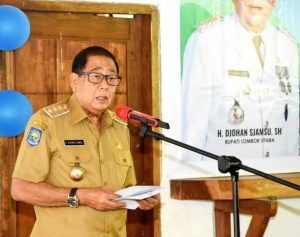 Bupati saat membuka resmi bimtek PAUD HI