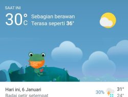 Prakiraan Cuaca Mataram Hari Ini, Kamis 6 Januari 2022