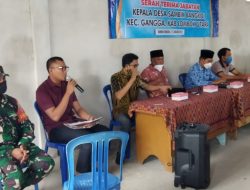 Sertijab Kades Samba Khidmat, Ini Pesan Buat Kades Baru