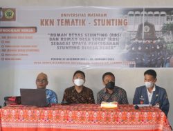 Mahasiswa KKN unrm melakukan penyuluhan stunting dan pmberian makanan tambahan