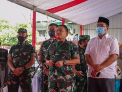Gubernur Dampingi KSAD Tinjau Vaksinasi Serentak TNI-AD 