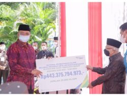 Wapres Serahkan Santunan BPJS Ketenagakerjaan NTB