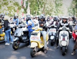 Peserta Jambore Nsional Vespa Modern dari berbagai daerag